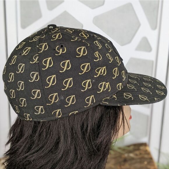 New Era 59Fifty Aspen Snowmass Black & Gold Fitted Baseball Cap Hat - Size 7-1/8 - Picture 3 of 9